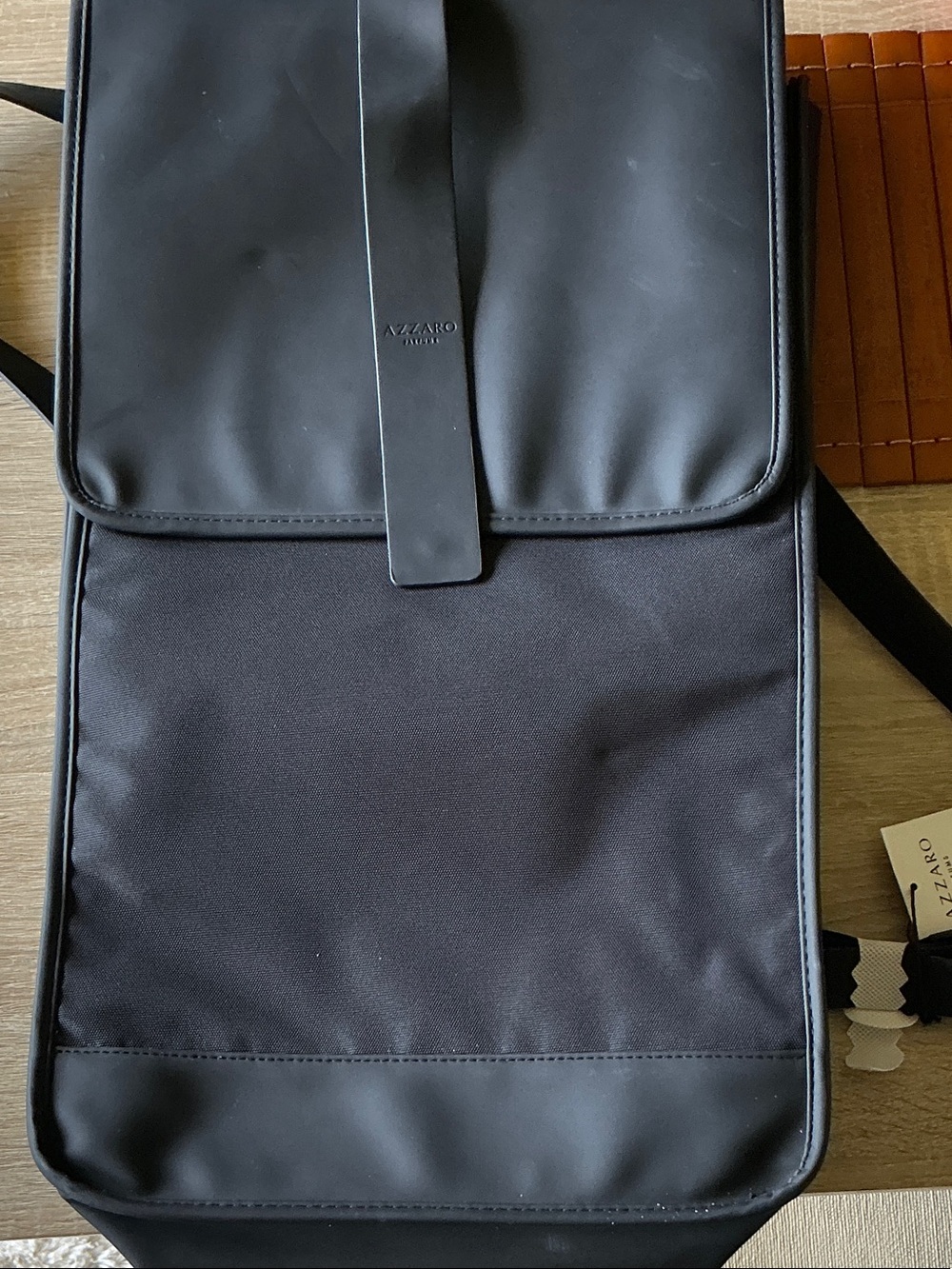 AZZARO Black Men's Backpack - Minimalist Everyday Carry